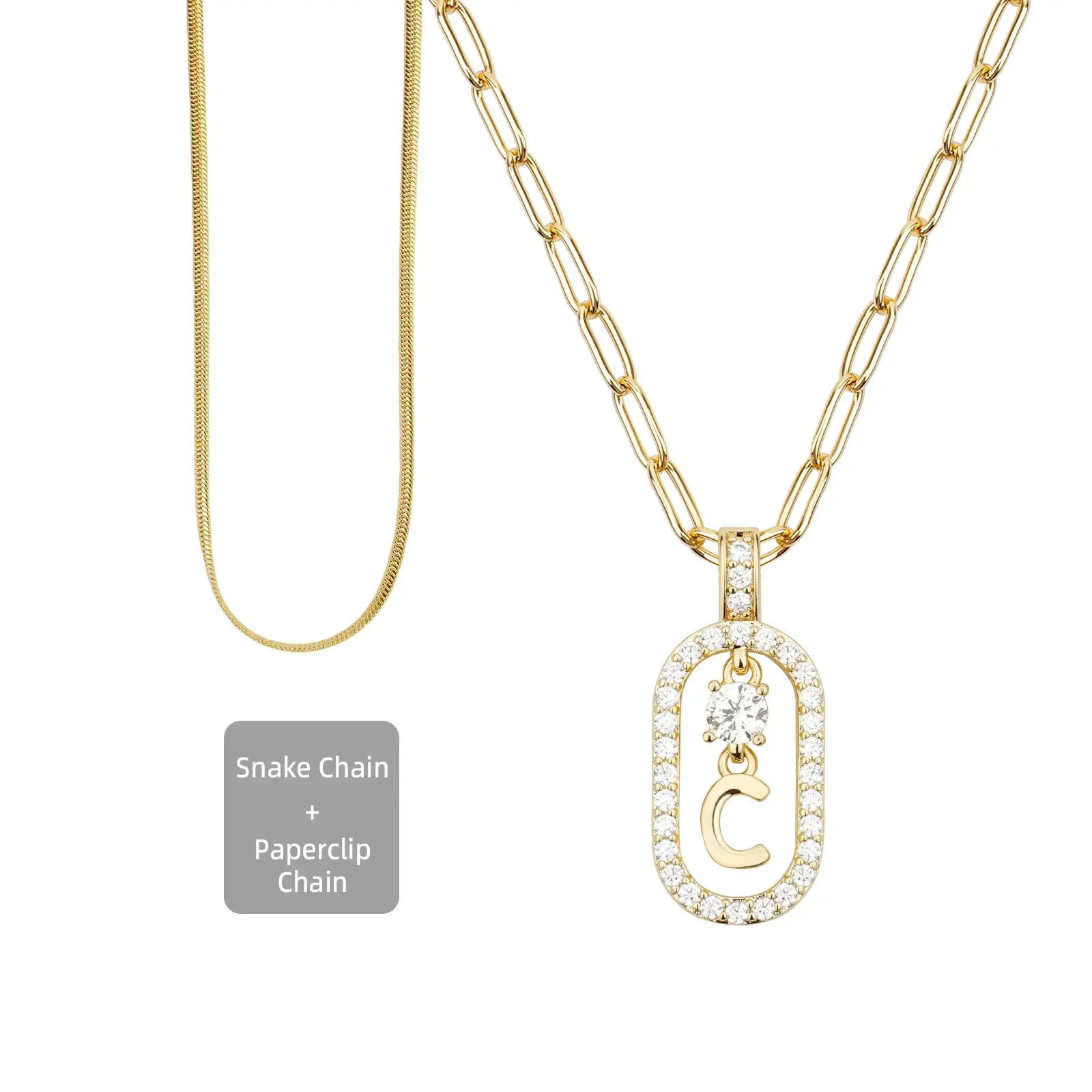 2pc Initial Necklace Set - Image 22