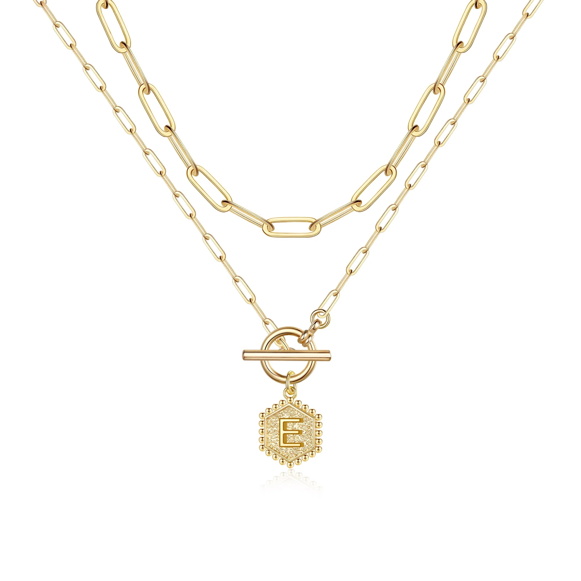 2pc Initial Toggle Necklace Set - Image 14