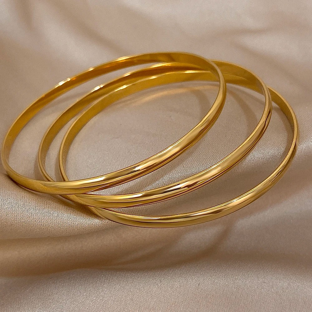 3pc Glossy Bangle Bracelet - Image 2