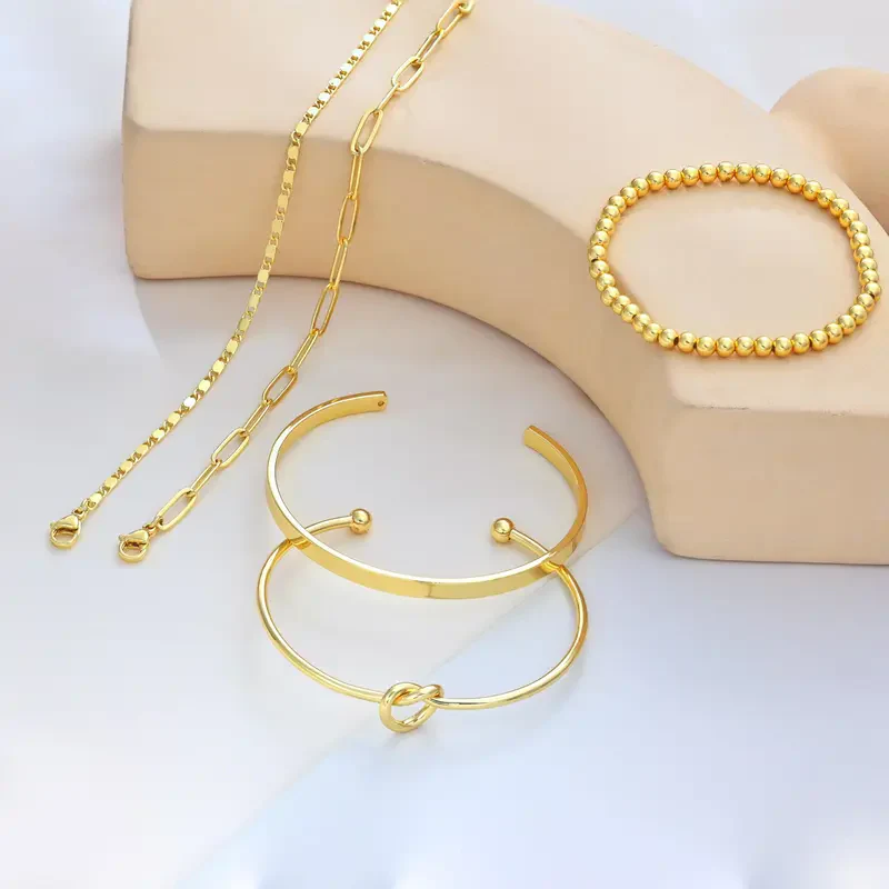 5pc Adjustable Bracelet Set - Image 3