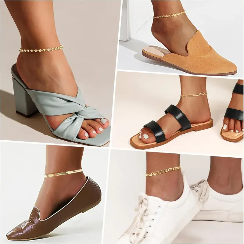 5pc Plus Size Anklet - Image 4
