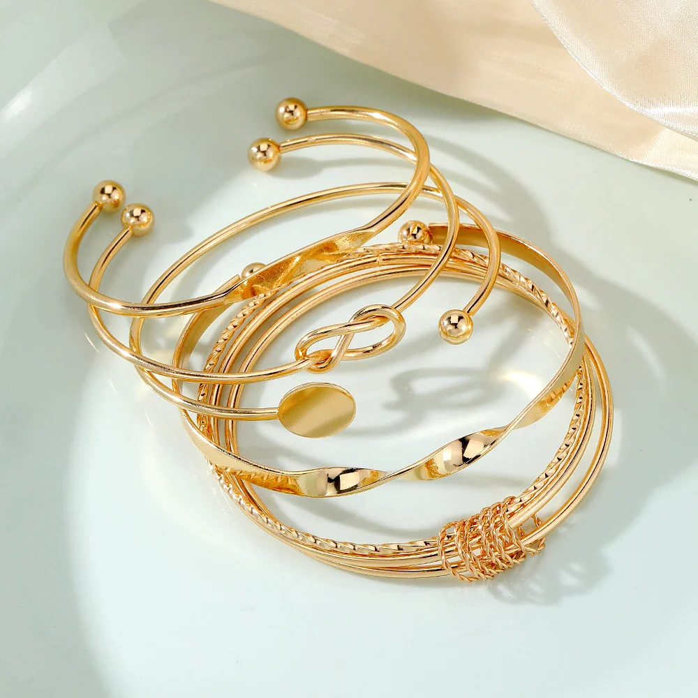 5pc Twist & Tie Bracelet Stack - Image 5