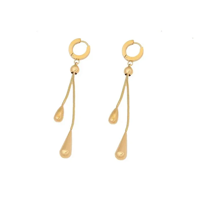 Adjustable Pull Droplet Necklace and Earrings - Image 9