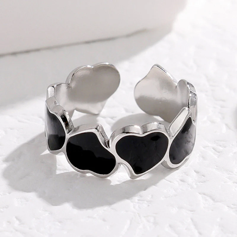 Boho Heart Stainless Steel Ring - Image 2