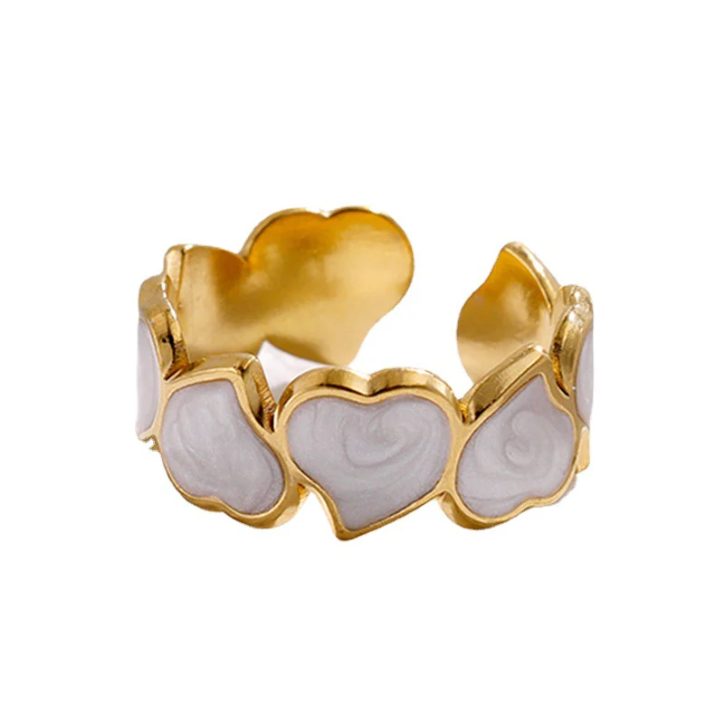 Boho Heart Stainless Steel Ring - Image 3