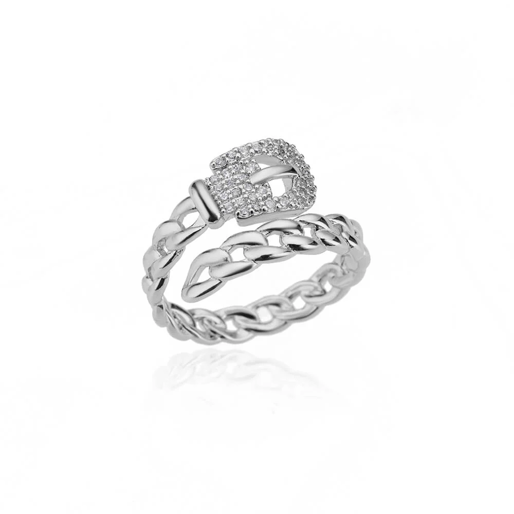 Buckle Chain Adjustable Ring - Image 3