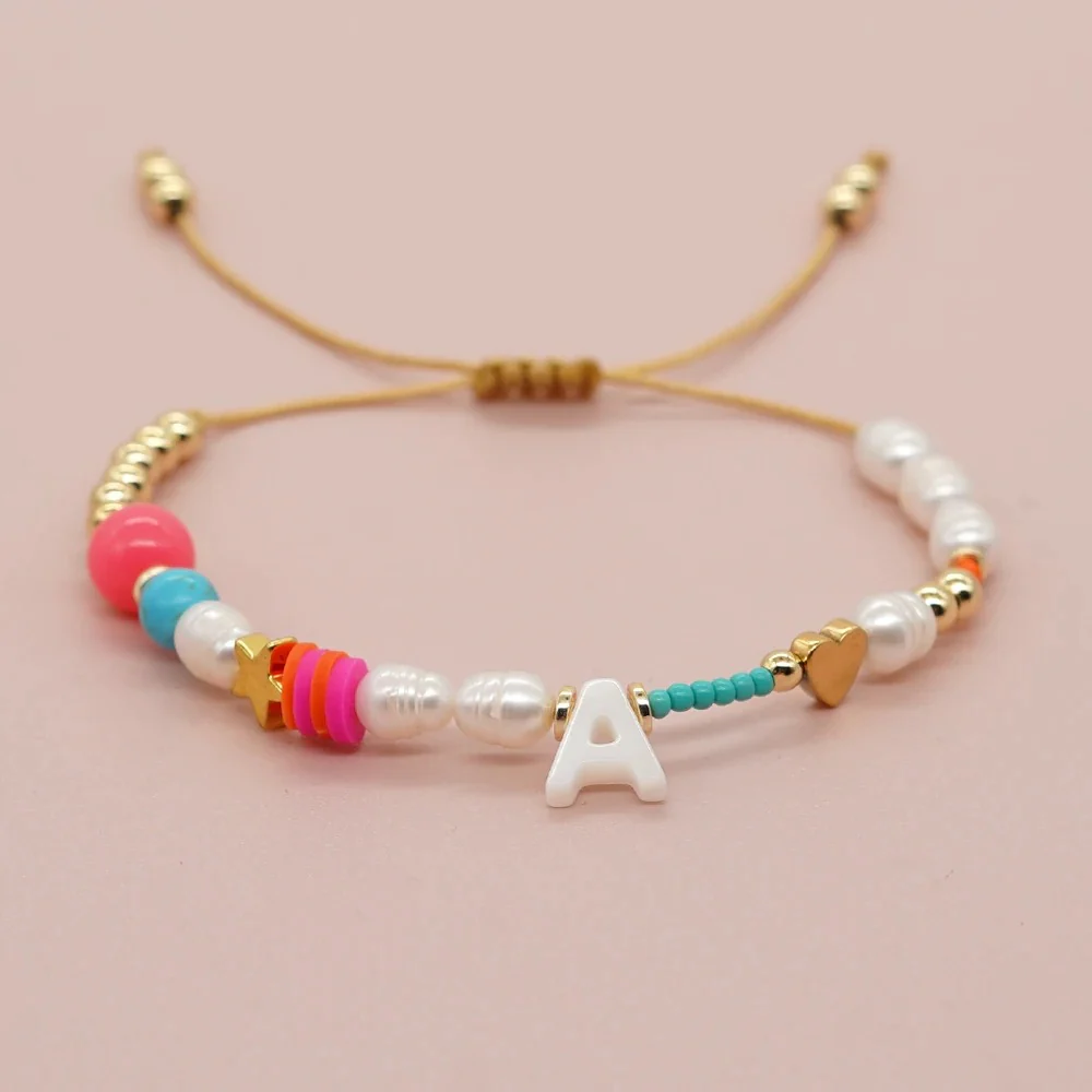 Color Splash Initial Bracelet - Image 3