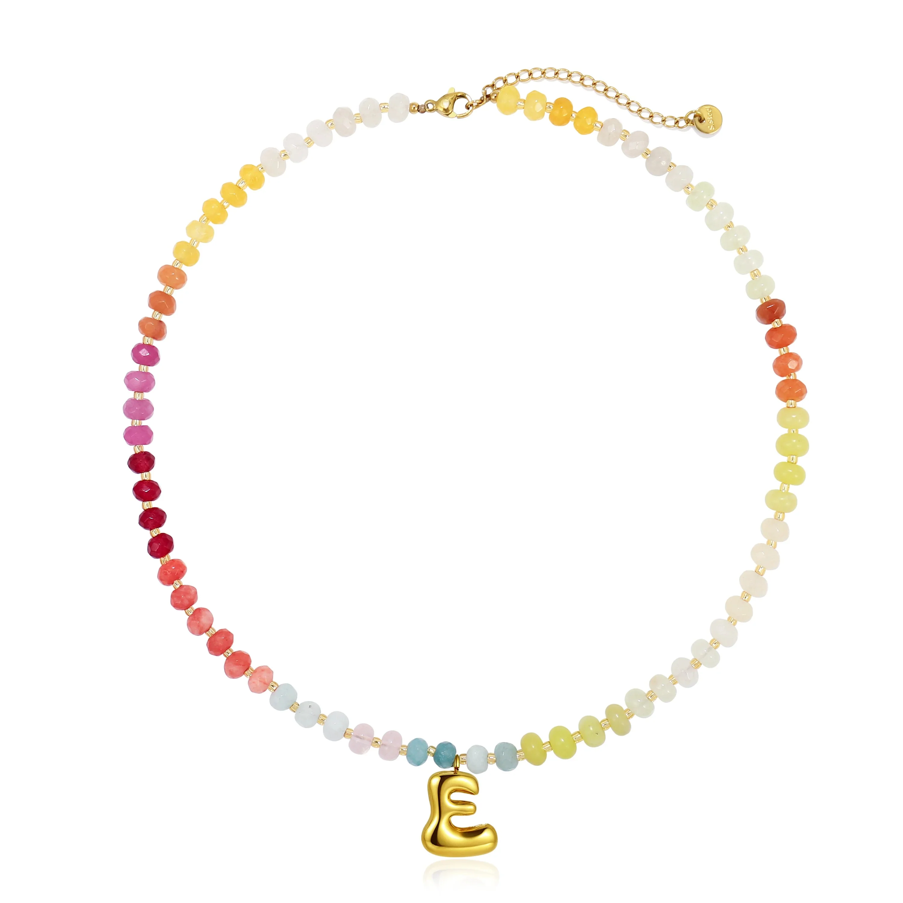 Colorful Balloon Letter Necklace - Image 5