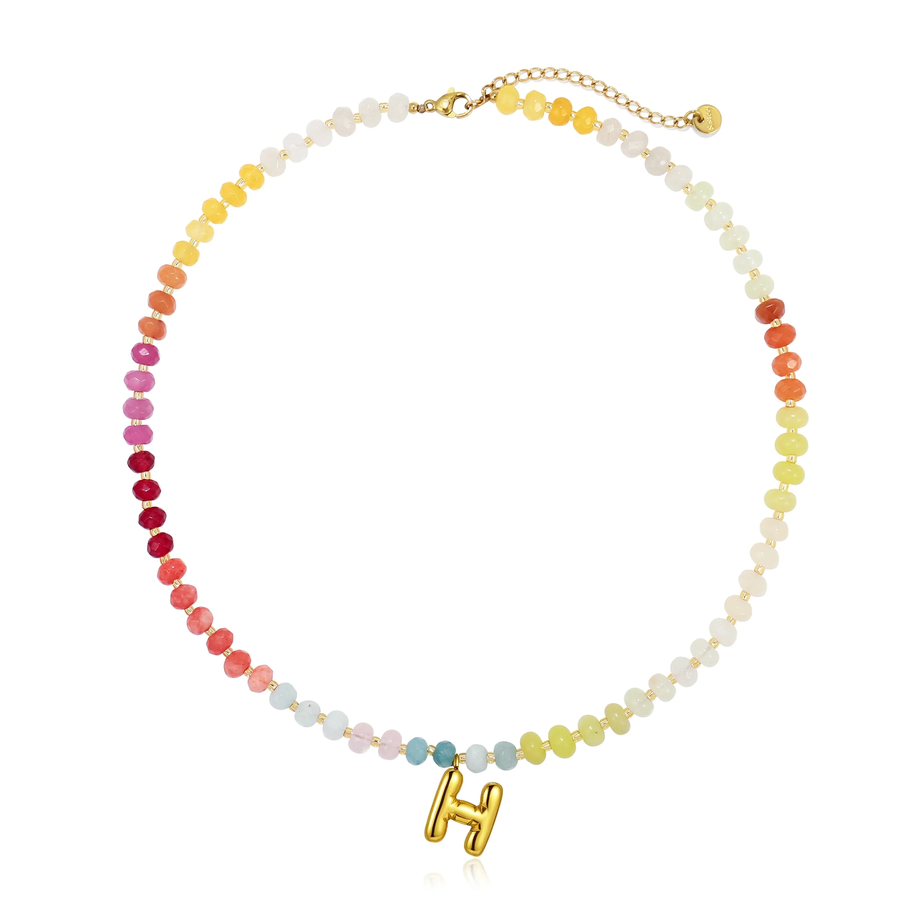 Colorful Balloon Letter Necklace - Image 8