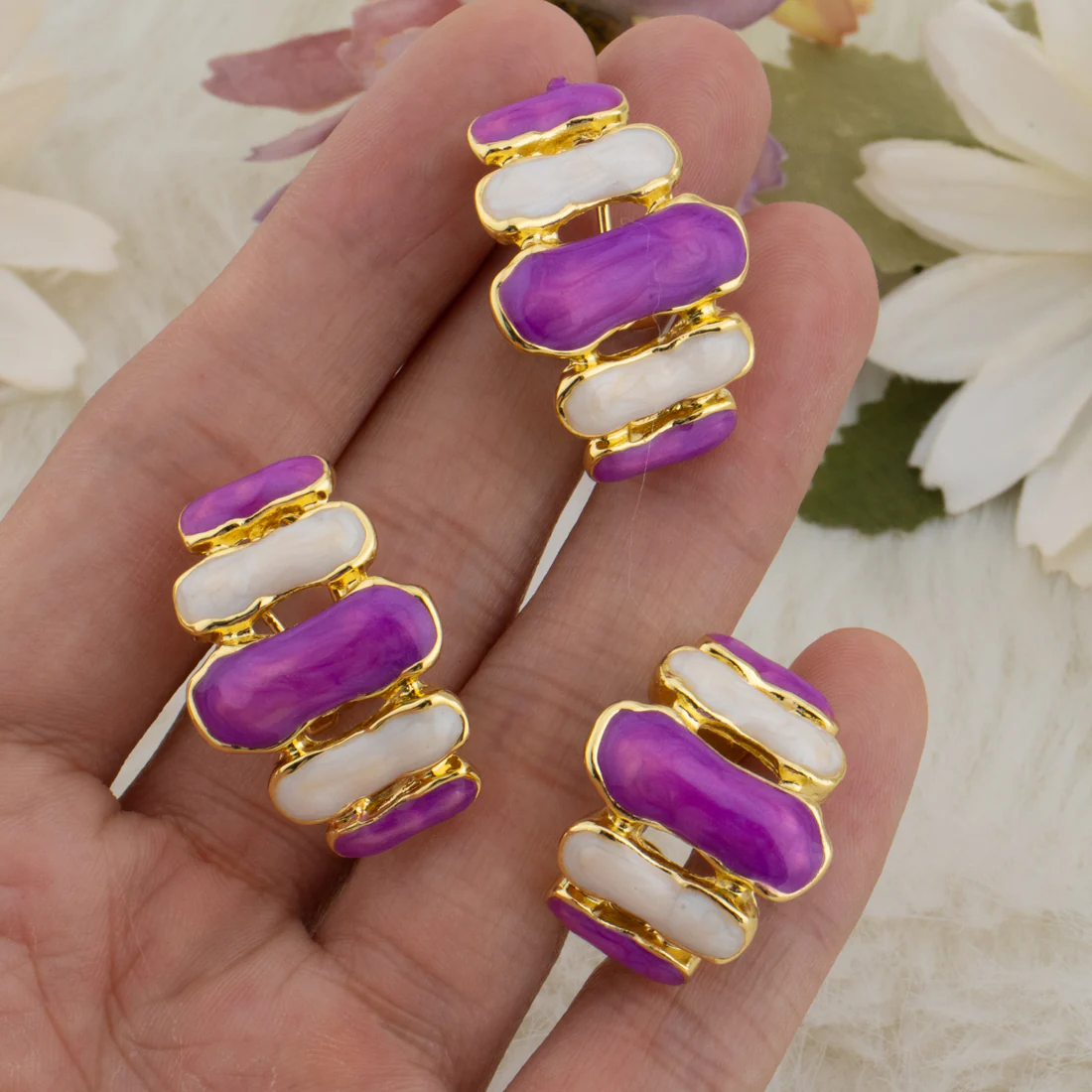 Colorful Earrings & Ring Set - Image 2