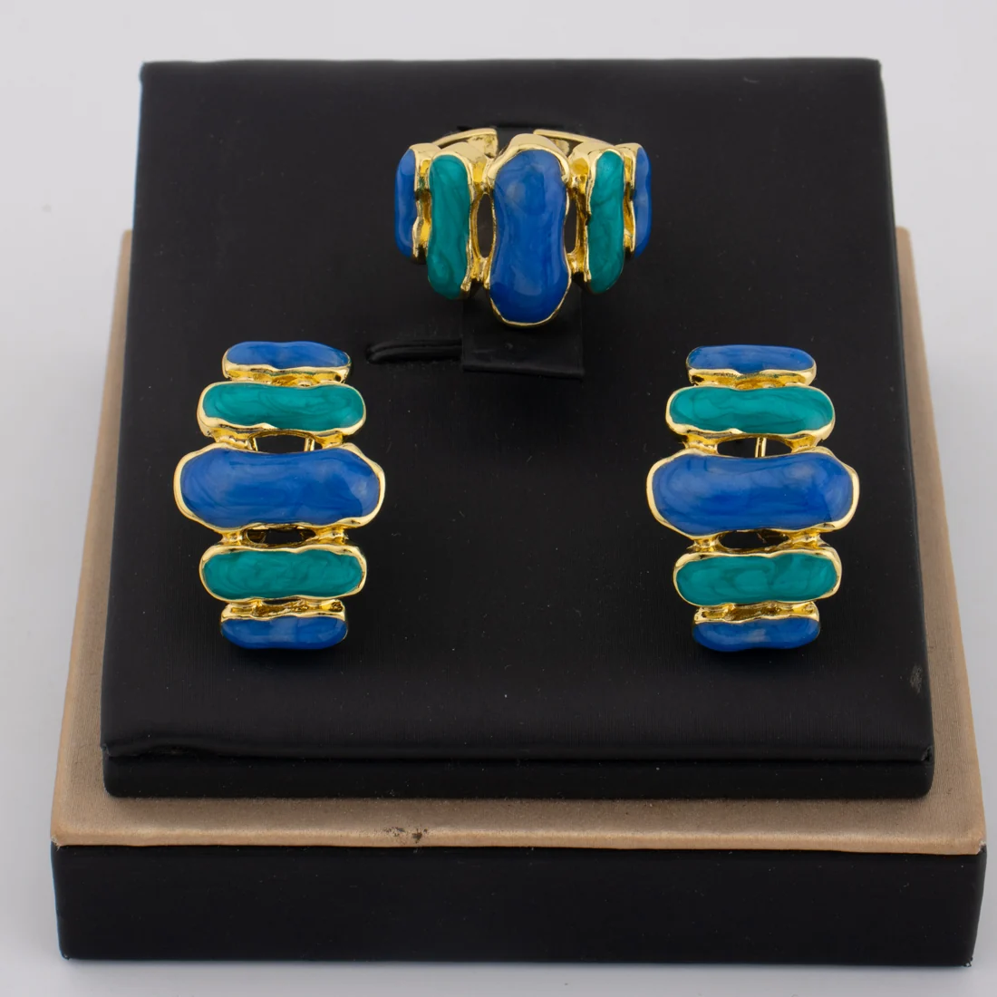 Colorful Earrings & Ring Set - Image 4