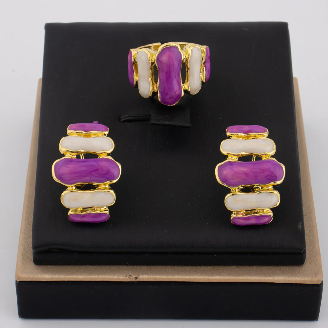 Colorful Earrings & Ring Set - Image 5