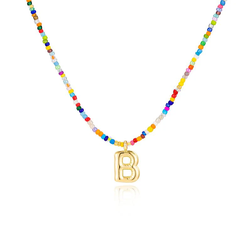 Colorful Letter Necklace - Image 9
