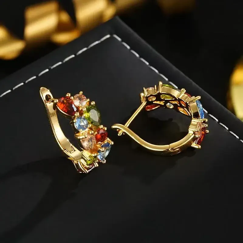 Colorful Stud Earrings - Image 3