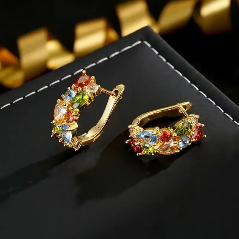 Colorful Stud Earrings - Image 4