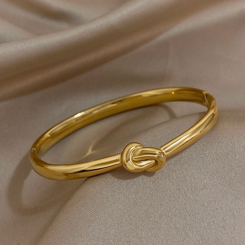 Dainty Thin Knotted Bracelet - Image 2