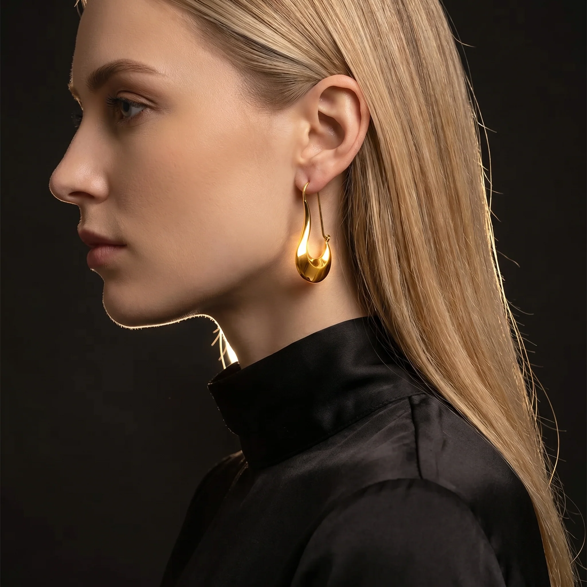 Geometric Dangle Earrings - Image 8