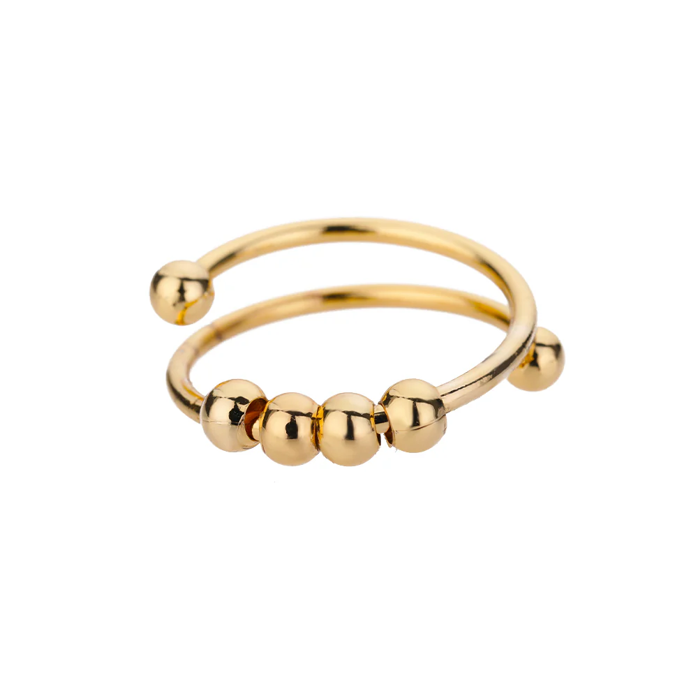 Gold Ball Accent Ring - Image 2