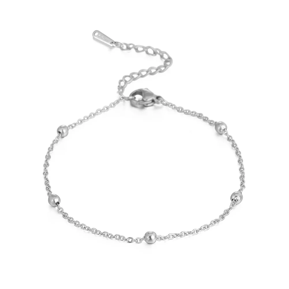 Gold Beaded Anklet - Image 3