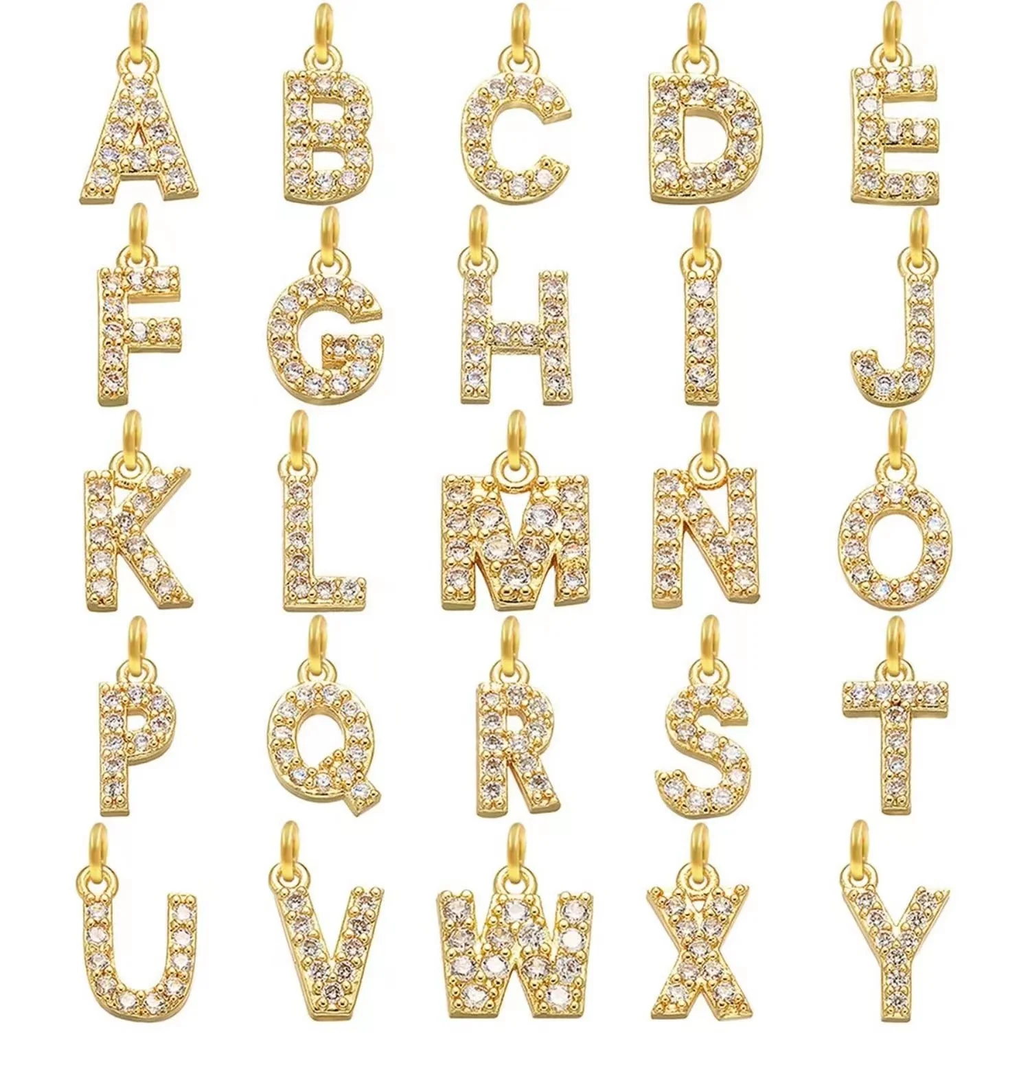Gold Snake Chain Initial Necklace - Image 22