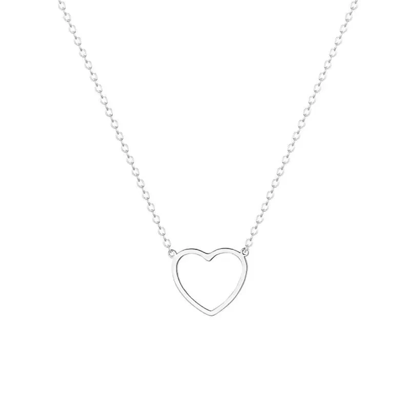 Hollow Heart Necklace - Image 2