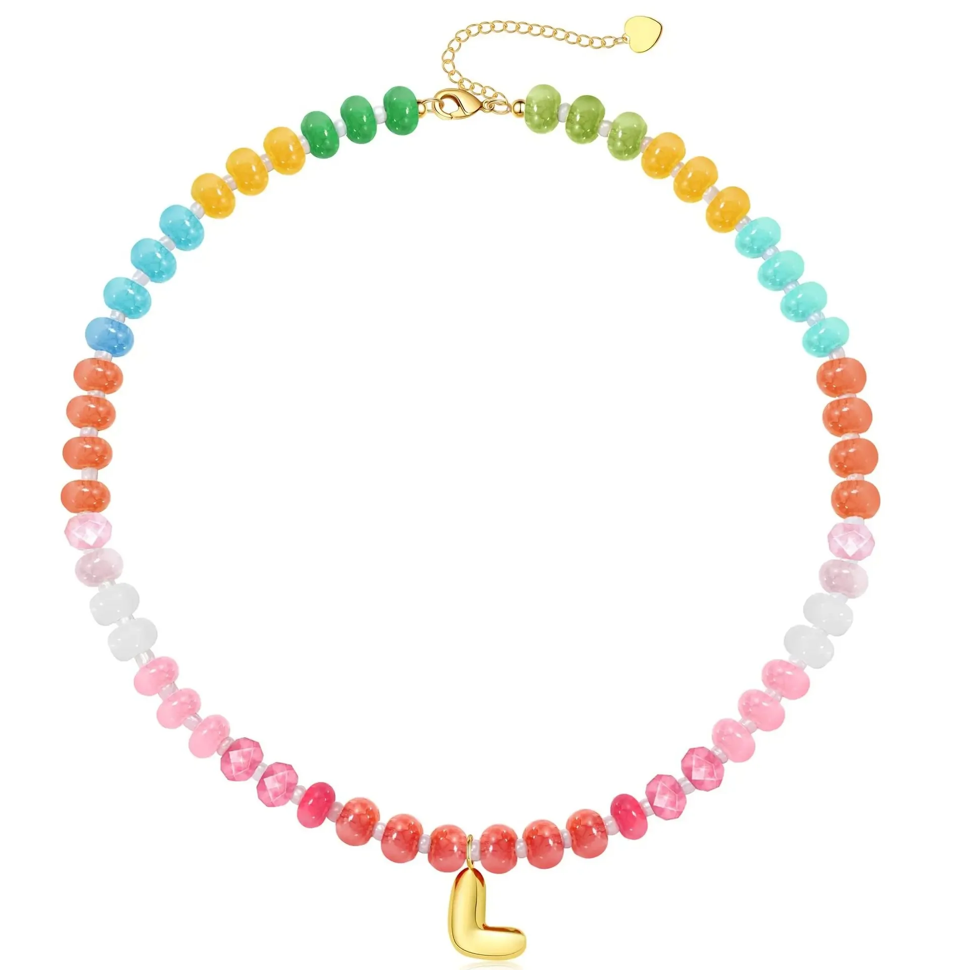 Initial Natural Stone Necklace - Image 14