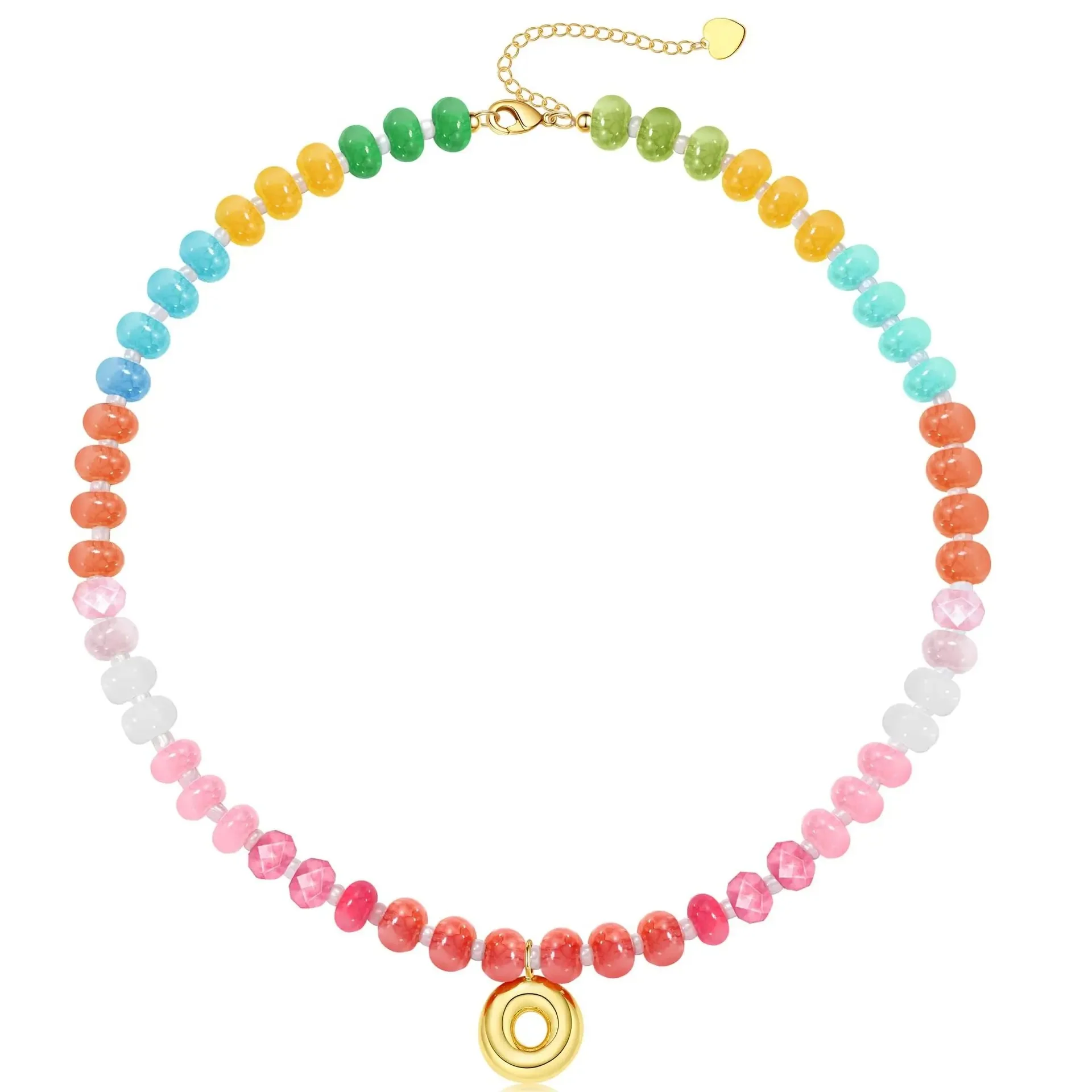 Initial Natural Stone Necklace - Image 17