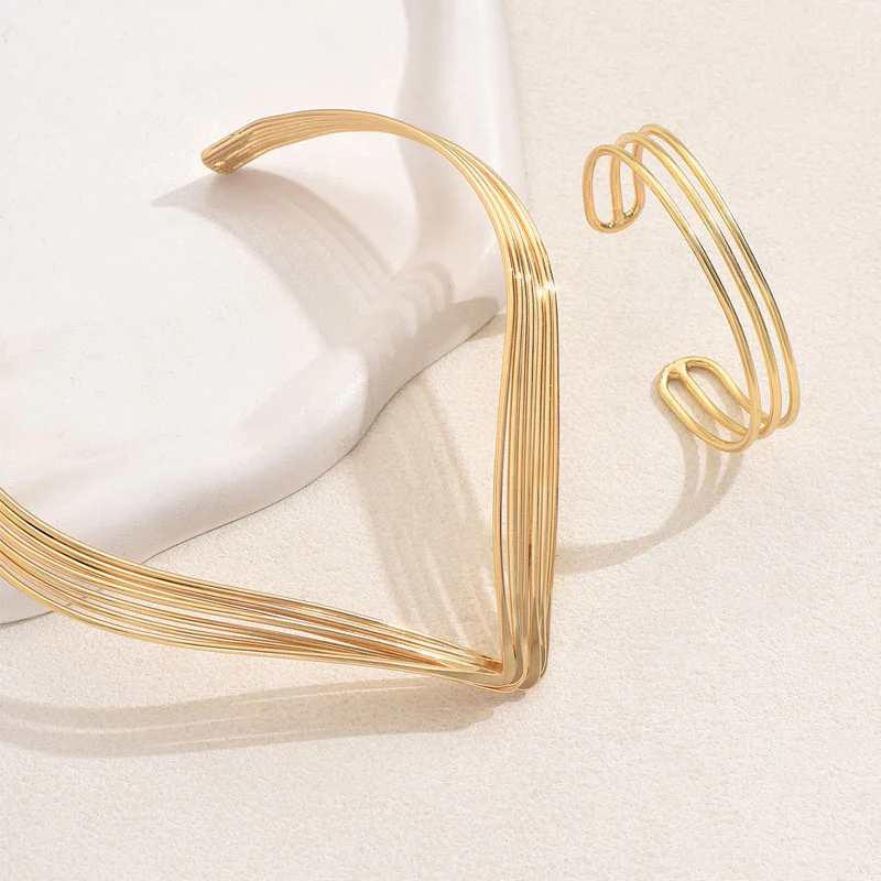 Irregular Choker & Bracelet Set - Image 3