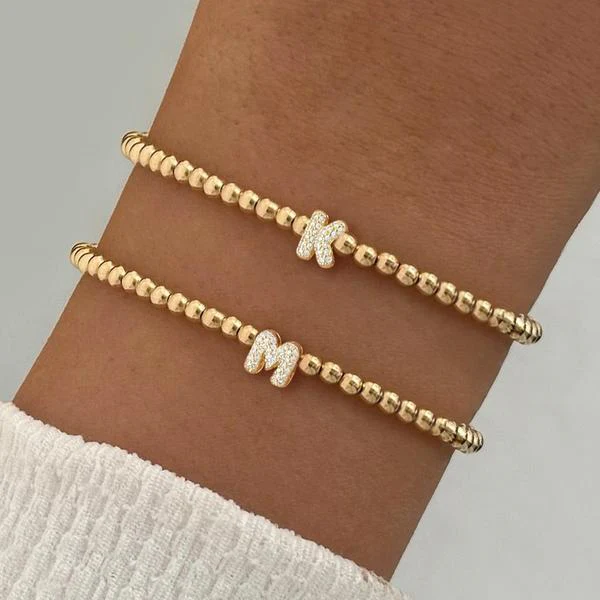 Letter Beaded Bracelet