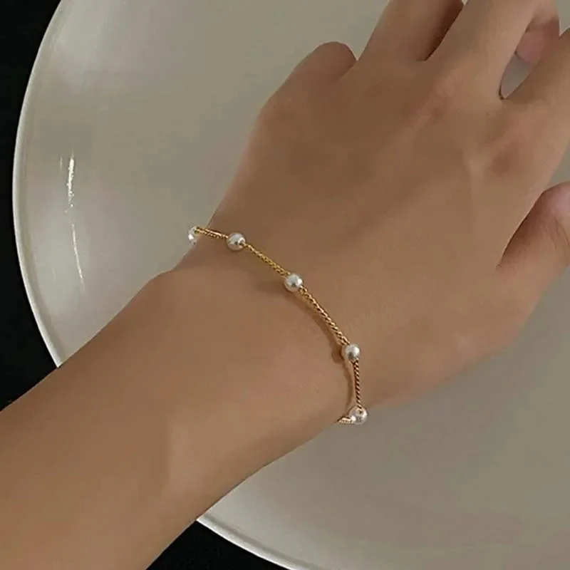 Minimal Pearl Bracelet - Image 3