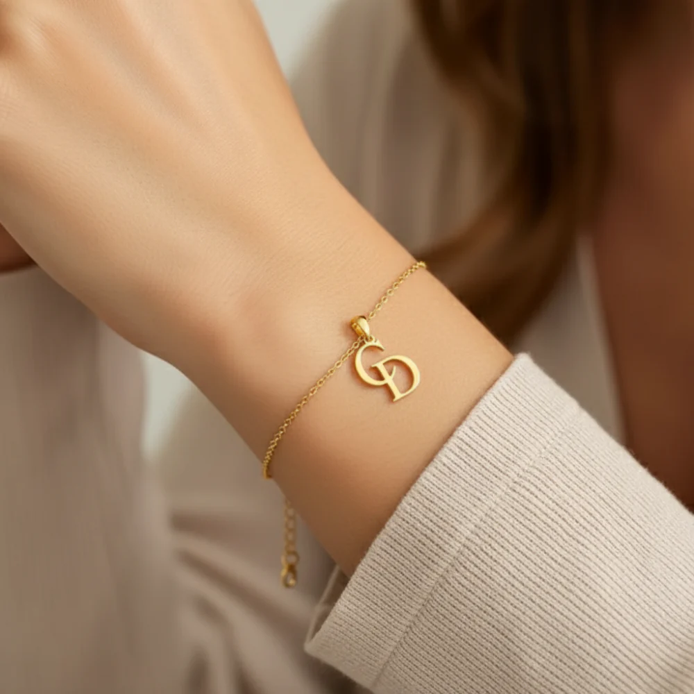 Personalized Letter Bracelet - Image 2
