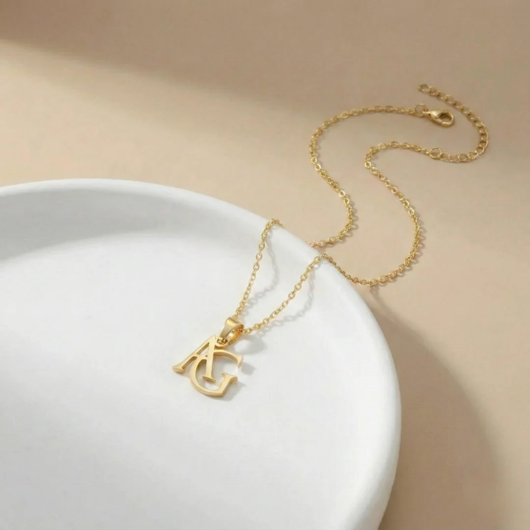 Personalized Letter Necklace - Image 4