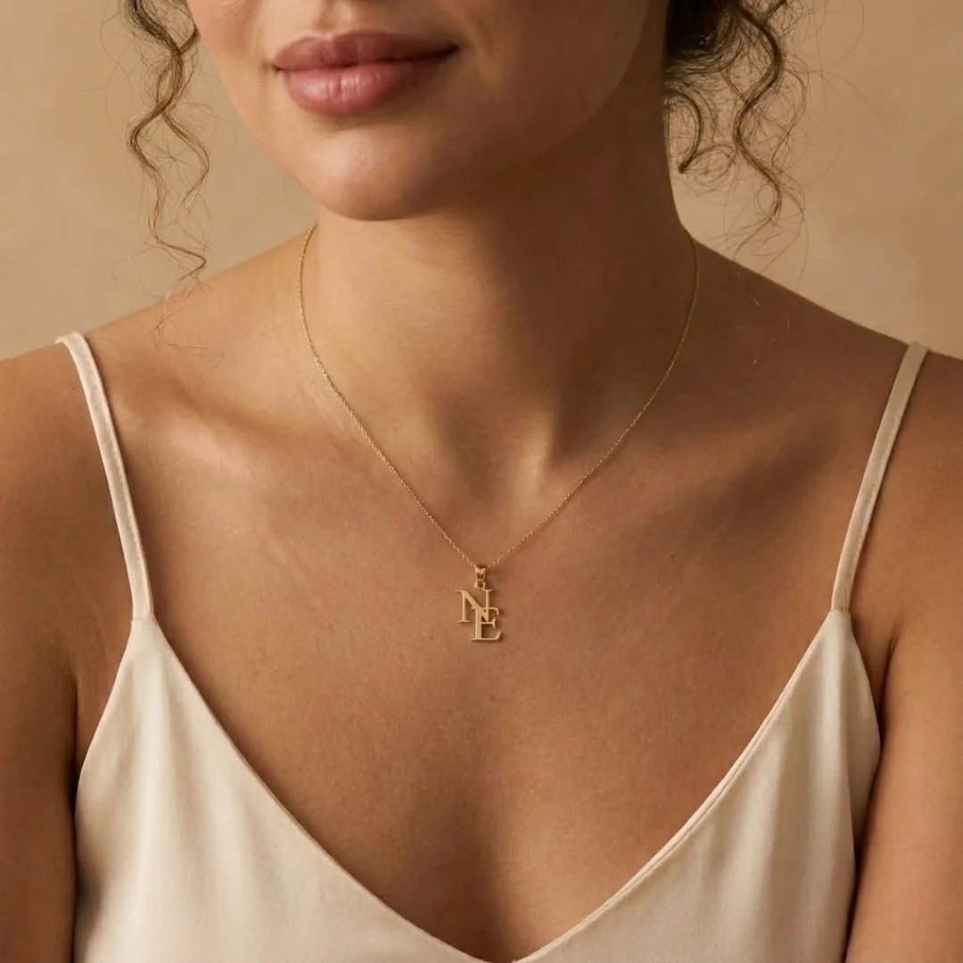 Personalized Letter Necklace - Image 5