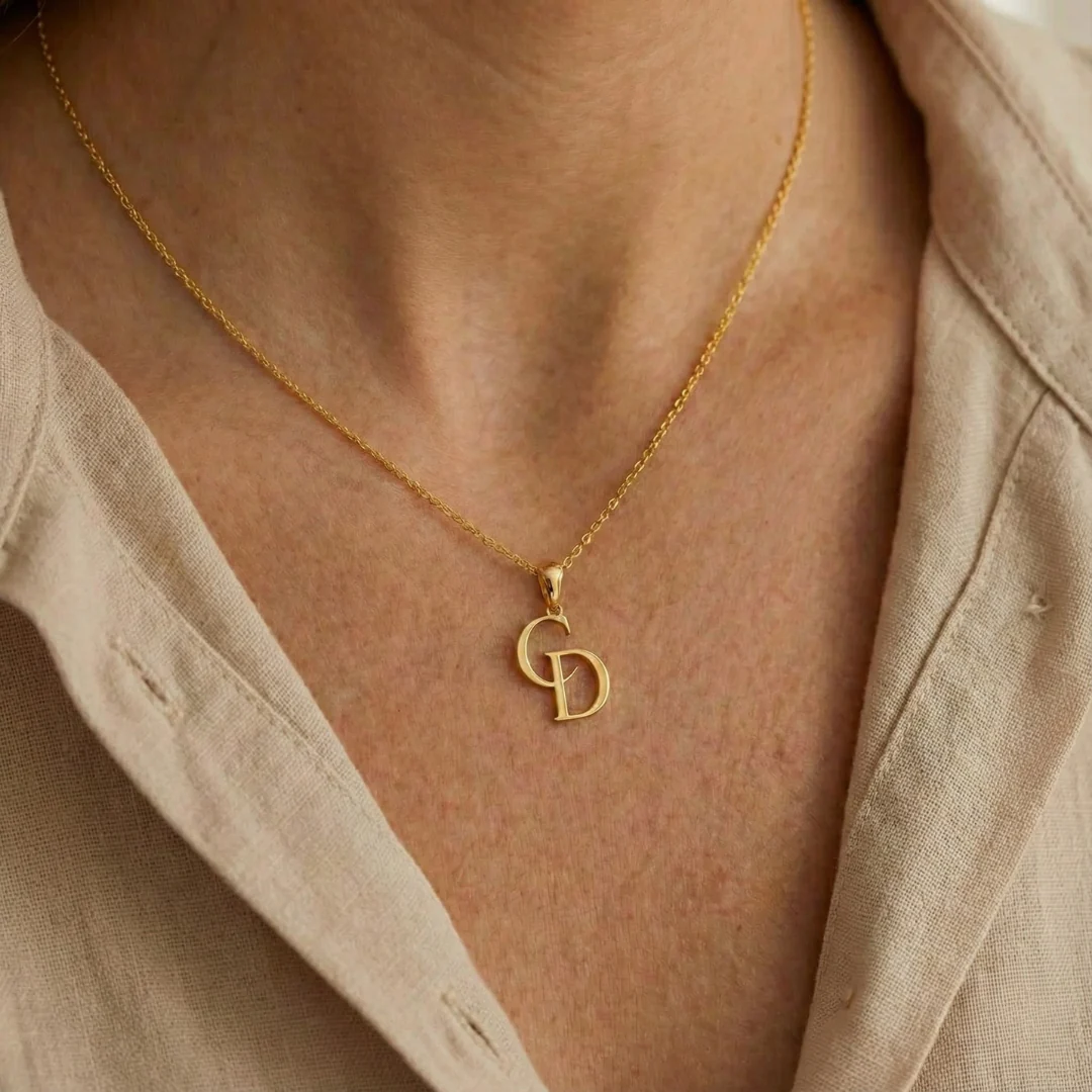 Personalized Letter Necklace - Image 8