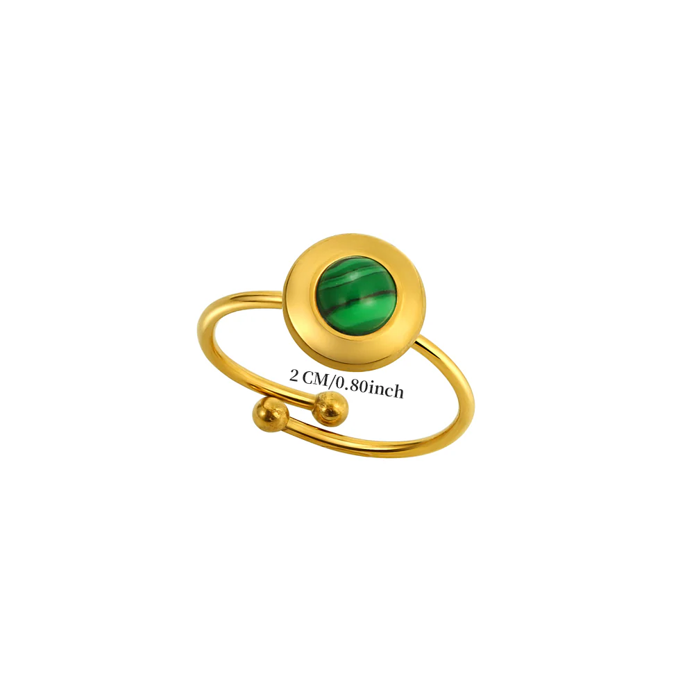 Round Tiger Eye Accent Ring - Image 3