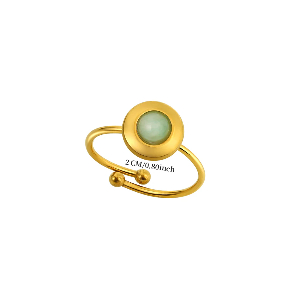 Round Tiger Eye Accent Ring - Image 5