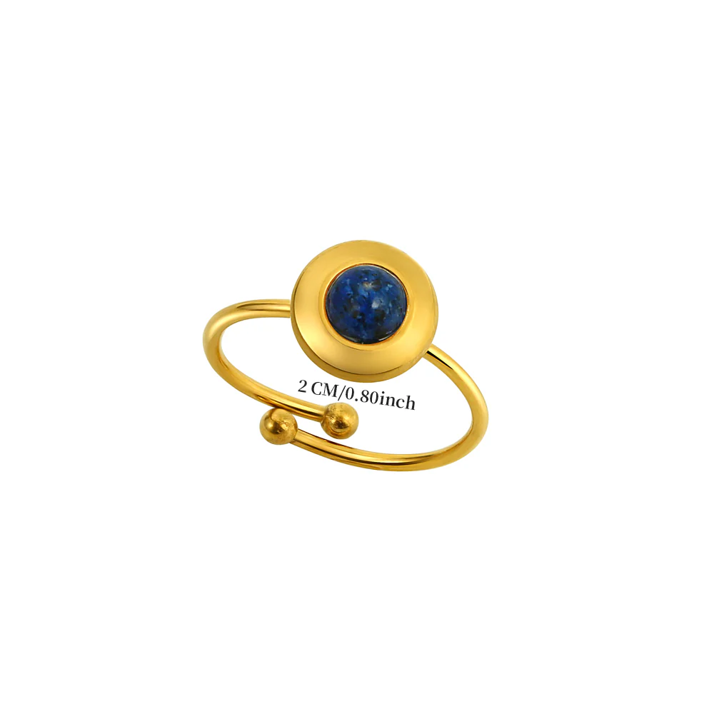 Round Tiger Eye Accent Ring - Image 6