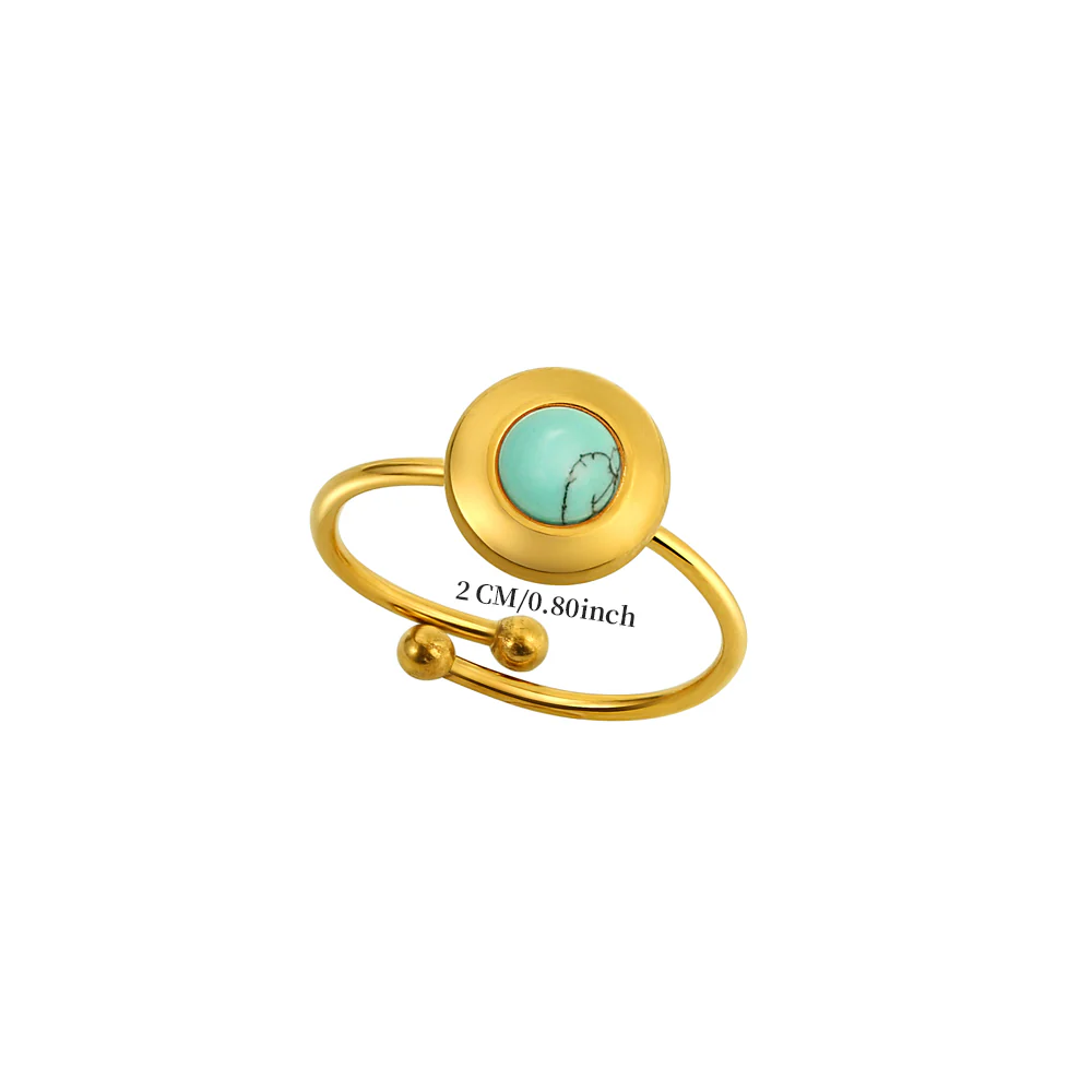 Round Tiger Eye Accent Ring - Image 7