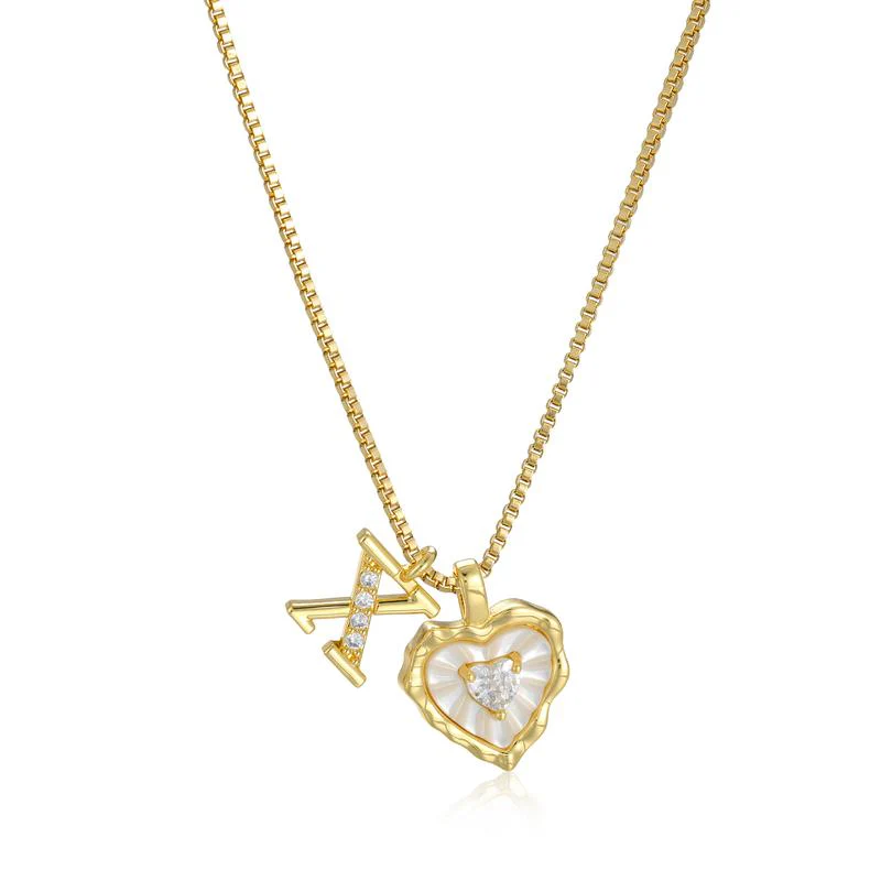 Scalloped Shell Heart Necklace - Image 8