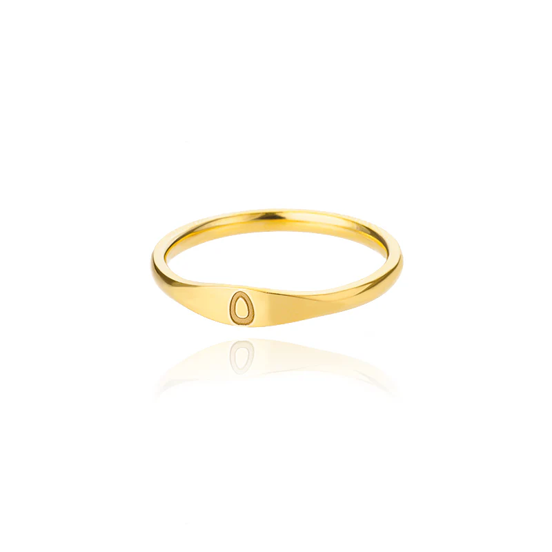 Tiny Initial Letter Ring - Image 12