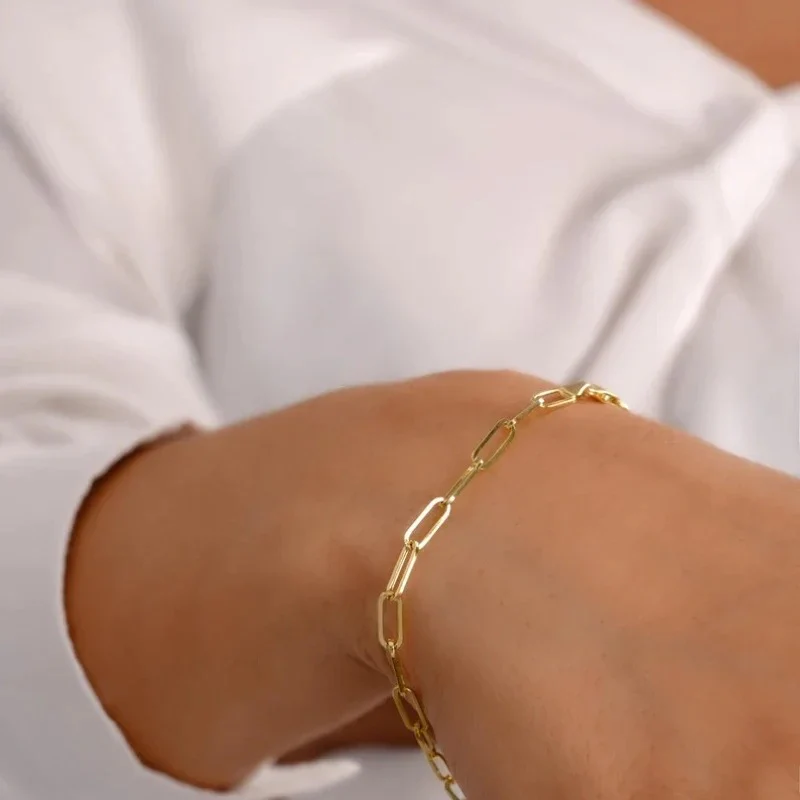 Tiny Paper Clip Bracelet - Image 2