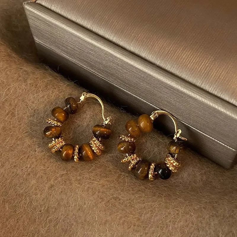 Vintage U-Shaped Hoop Earrings