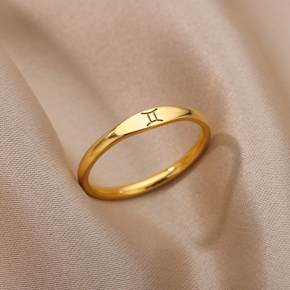 Zodiac Constellation Stainless Steel Ring - Image 15