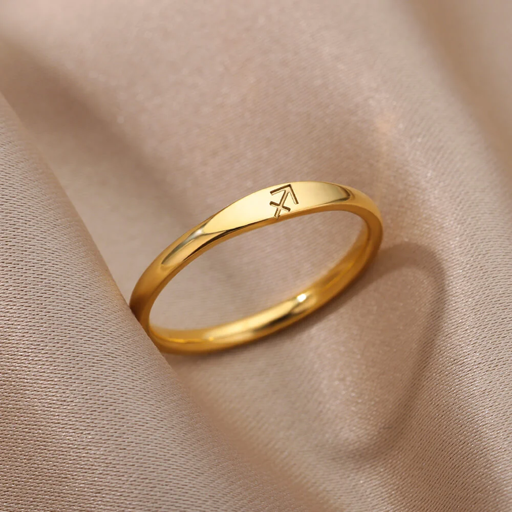 Zodiac Constellation Stainless Steel Ring - Image 7